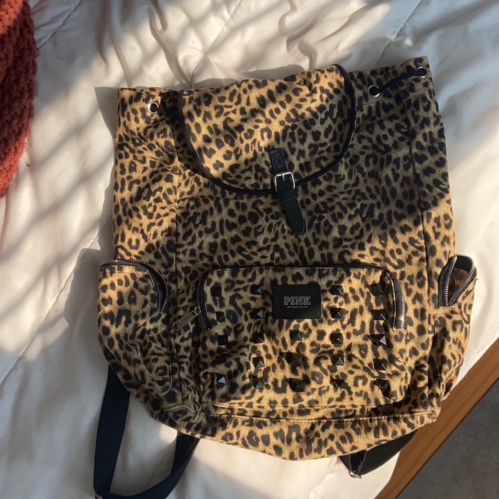 Victoria Secret’s PINK cheetah print back pack